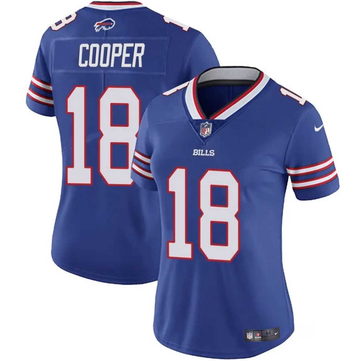 Womens Buffalo Bills #18 Amari Cooper Royal Vapor Stitched Jersey Dzhi